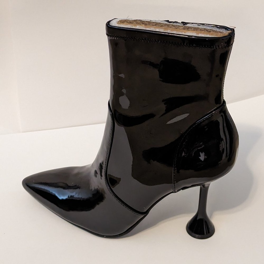 Black Patent Leather Boots